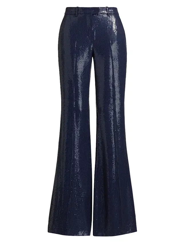 Women's Haylee Sequined Flare Pants - Maritime