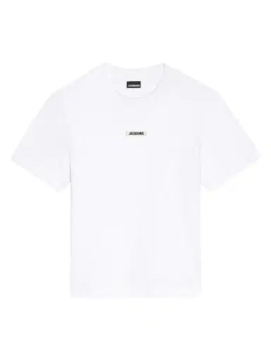 Jacquemus Women's Grosgrain Cotton Logo T-Shirt - White - Size XS | Thumbnail 1