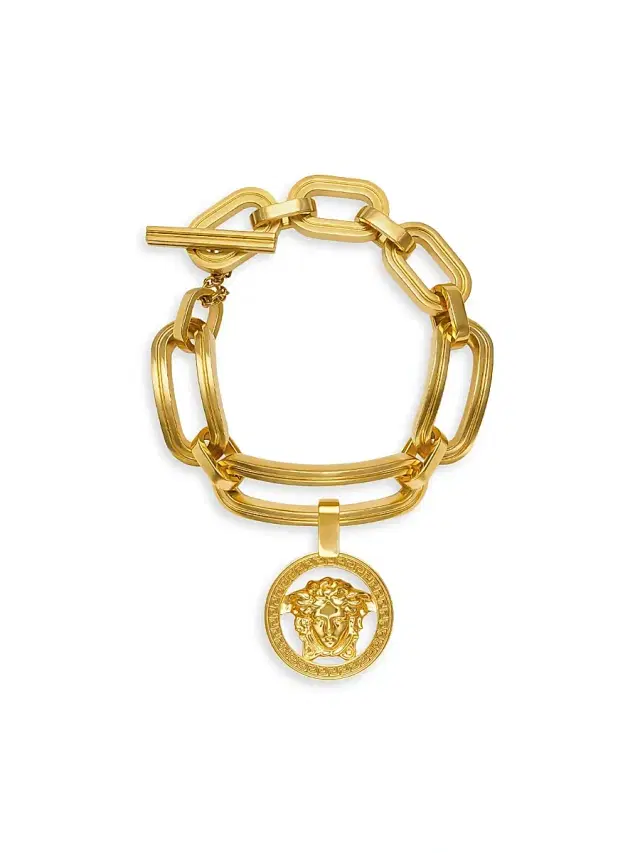 Women's Goldtone Medusa Chain Bracelet -  Gold