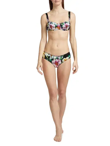 Dolce & Gabbana Women's Balconette Rose Print Bra - Mix Fiori Nero - Size XL | Thumbnail 2 Dolce & Gabbana Women's Balconette Rose Print Bra - Mix Fiori Nero - Size XL | Thumbnail 2