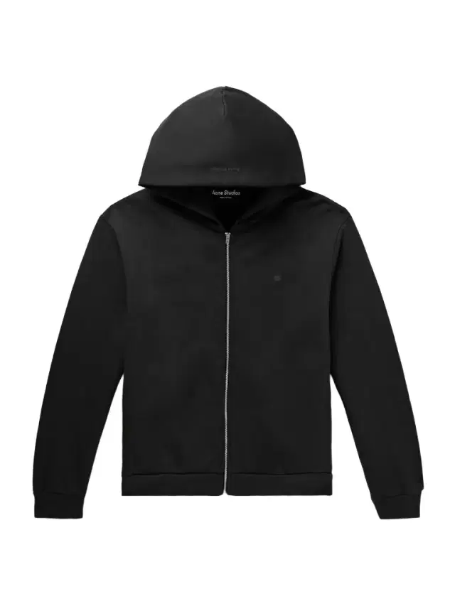 Acne Studios Fupiter Logo-Appliquéd Cotton-Jersey Zip-Up Hoodie - Men