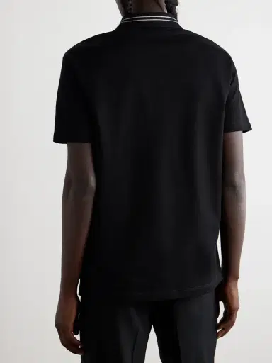 Versace Medusa Embroidered Cotton-Piqué Polo Shirt - Men | Thumbnail 3 Versace Medusa Embroidered Cotton-Piqué Polo Shirt - Men | Thumbnail 3