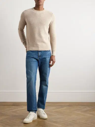 Loro Piana City Birdseye Baby Cashmere Sweater - Men | Thumbnail 2