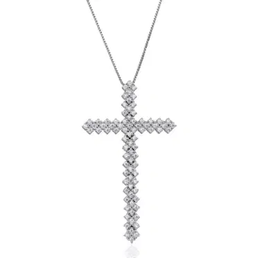 Wish Fine Jewelry 1.15ct Diamond 18K Gold Cross Necklace | Thumbnail 1 Wish Fine Jewelry 1.15ct Diamond 18K Gold Cross Necklace | Thumbnail 1