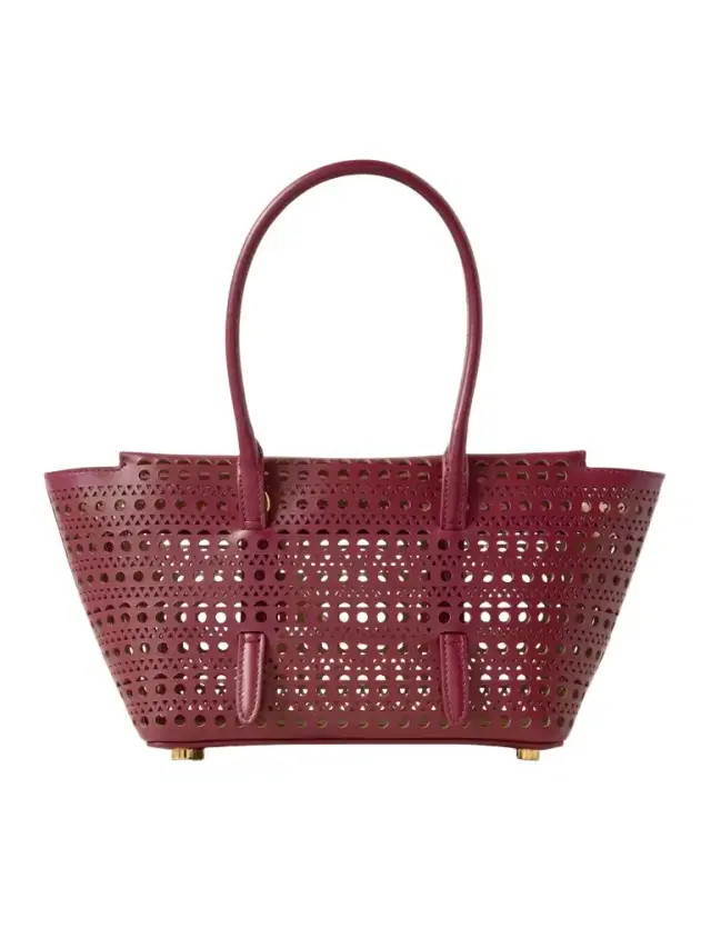 New Mina 20 Laser-cut Leather Tote
