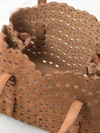 Alaïa Mina 20 Laser-cut Leather Tote | Thumbnail 5 Alaïa Mina 20 Laser-cut Leather Tote | Thumbnail 5