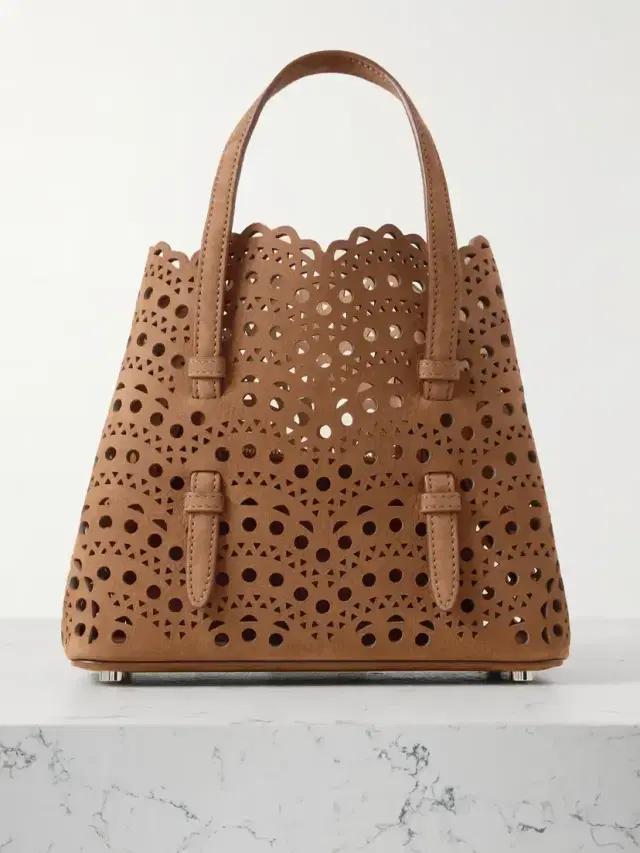 Mina 20 Laser-cut Leather Tote Mina 20 Laser-cut Leather Tote