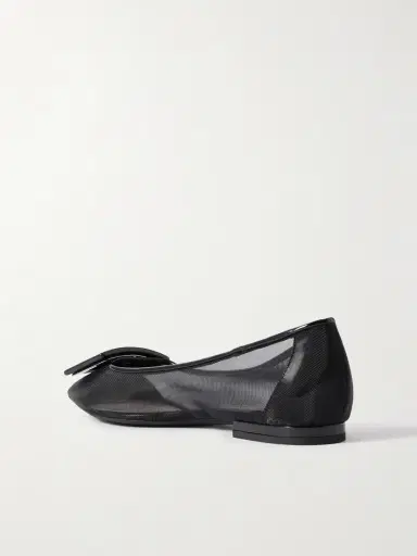 Roger Vivier Gommettine Buckled Mesh Ballet Flats | Thumbnail 3 Roger Vivier Gommettine Buckled Mesh Ballet Flats | Thumbnail 3