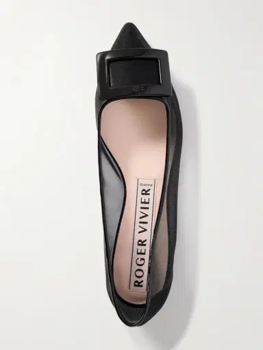 Roger Vivier Gommettine Buckled Mesh Ballet Flats | Thumbnail 5 Roger Vivier Gommettine Buckled Mesh Ballet Flats | Thumbnail 5