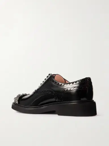 Roger Vivier Viv Rangers Flower Crystal-embellished Patent-leather Loafers | Thumbnail 3 Roger Vivier Viv Rangers Flower Crystal-embellished Patent-leather Loafers | Thumbnail 3