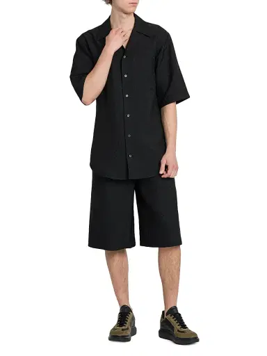Alexander McQueen Men's Skull Jacquard Shorts - Black - Size 38 | Thumbnail 2 Alexander McQueen Men's Skull Jacquard Shorts - Black - Size 38 | Thumbnail 2