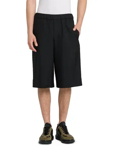 Alexander McQueen Men's Skull Jacquard Shorts - Black - Size 38 | Thumbnail 3 Alexander McQueen Men's Skull Jacquard Shorts - Black - Size 38 | Thumbnail 3