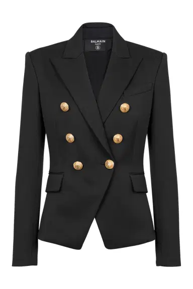 Balmain DOUBLE-BREASTED JACKET - NOIR | Thumbnail 1