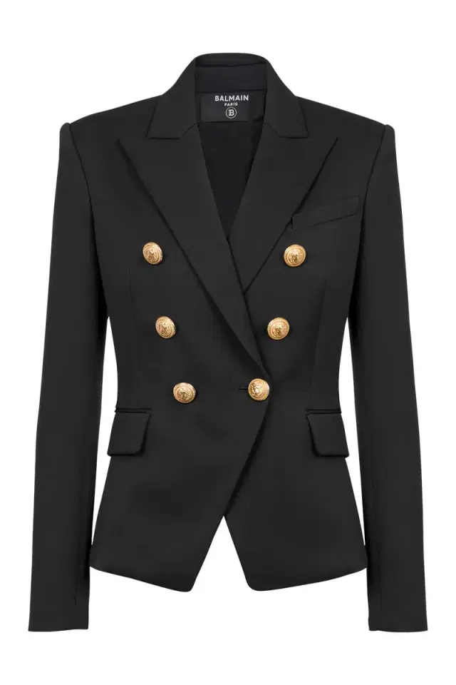 DOUBLE-BREASTED JACKET - NOIR