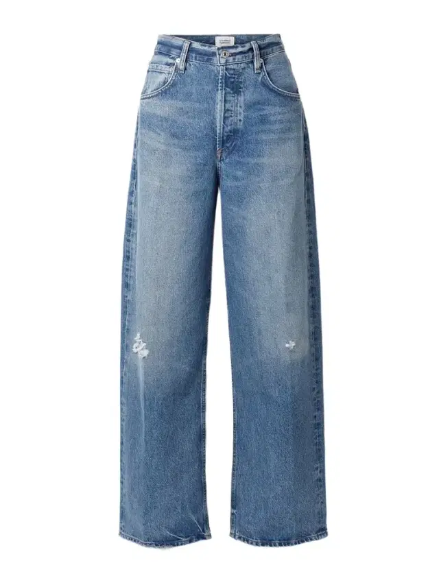 Ayla Baggy Distressed High-rise Wide-leg Jeans
