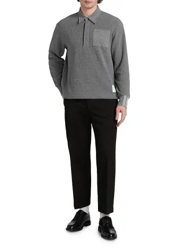 Thom Browne Men's Utility Twill Chino Trousers - Black - Size XL | Thumbnail 2
