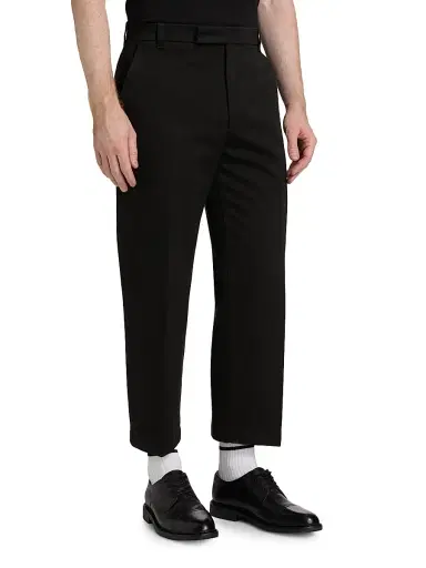 Thom Browne Men's Utility Twill Chino Trousers - Black - Size XL | Thumbnail 4