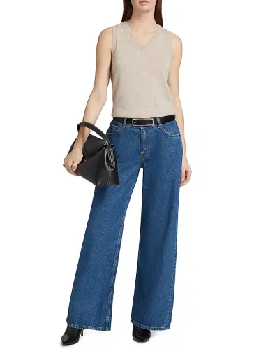Reformation Women's Cashmere-Wool Tank - Barley - Size Medium | Thumbnail 2