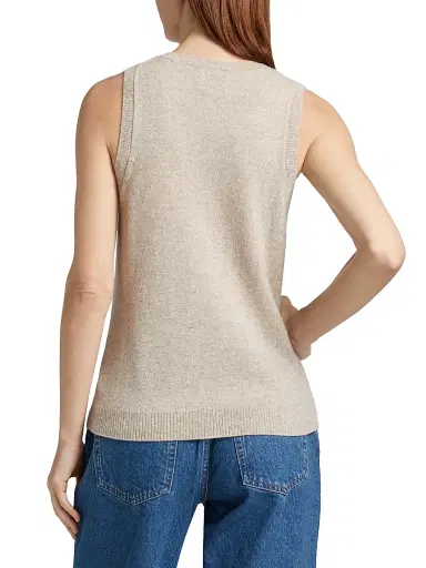 Reformation Women's Cashmere-Wool Tank - Barley - Size Medium | Thumbnail 5