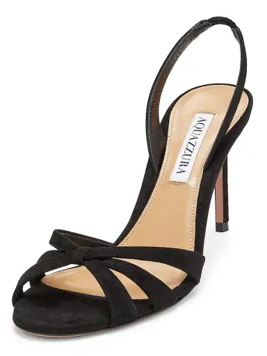 Aquazzura Women's Tati 85MM Suede Slingback Sandals | Thumbnail 2 Aquazzura Women's Tati 85MM Suede Slingback Sandals | Thumbnail 2