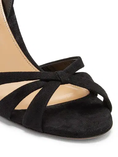 Aquazzura Women's Tati 85MM Suede Slingback Sandals | Thumbnail 5 Aquazzura Women's Tati 85MM Suede Slingback Sandals | Thumbnail 5