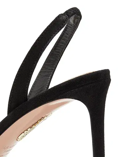 Aquazzura Women's Tati 85MM Suede Slingback Sandals | Thumbnail 6 Aquazzura Women's Tati 85MM Suede Slingback Sandals | Thumbnail 6