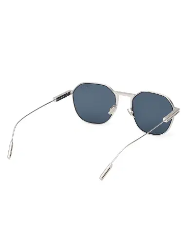 Zegna Men's 55MM Round Metal Sunglasses | Thumbnail 6 Zegna Men's 55MM Round Metal Sunglasses | Thumbnail 6