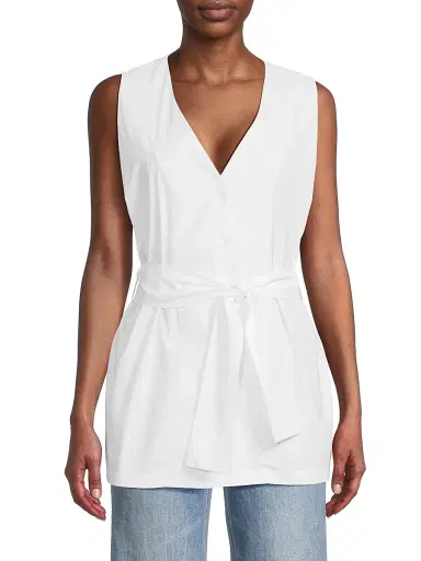 Harshman Women's Reya Belted Sleeveless Top | Thumbnail 3 Harshman Women's Reya Belted Sleeveless Top | Thumbnail 3