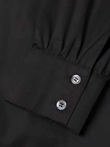 Harshman Women's Franklin Button-Front Shirt - Black | Thumbnail 6