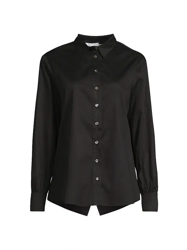 Women's Franklin Button-Front Shirt - Black