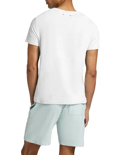 Vilebrequin Men's Terry Cotton-Blend Crewneck T-shirt - White - Size XXL | Thumbnail 4