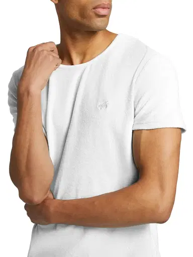 Vilebrequin Men's Terry Cotton-Blend Crewneck T-shirt - White - Size XXL | Thumbnail 5