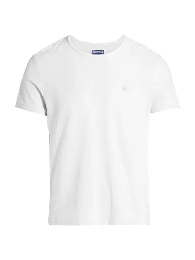 Vilebrequin Men's Terry Cotton-Blend Crewneck T-shirt - White - Size XXL | Thumbnail 1