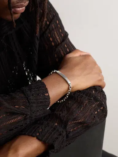 David Yurman Streamline® Brushed Sterling Silver ID Bracelet - Men | Thumbnail 2