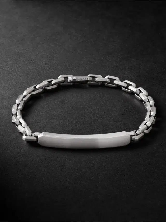 Streamline® Brushed Sterling Silver ID Bracelet - Men