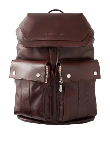 Brunello Cucinelli Leather Backpack - Men | Thumbnail 1 Brunello Cucinelli Leather Backpack - Men | Thumbnail 1