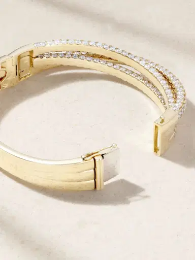 SHAY 18-karat Gold Diamond Bangle | Thumbnail 3 SHAY 18-karat Gold Diamond Bangle | Thumbnail 3