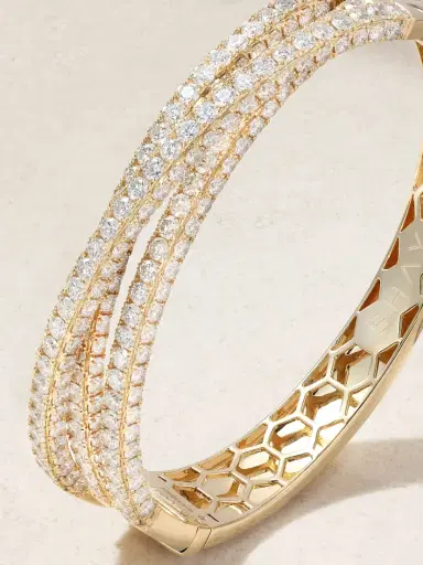 SHAY 18-karat Gold Diamond Bangle | Thumbnail 4 SHAY 18-karat Gold Diamond Bangle | Thumbnail 4