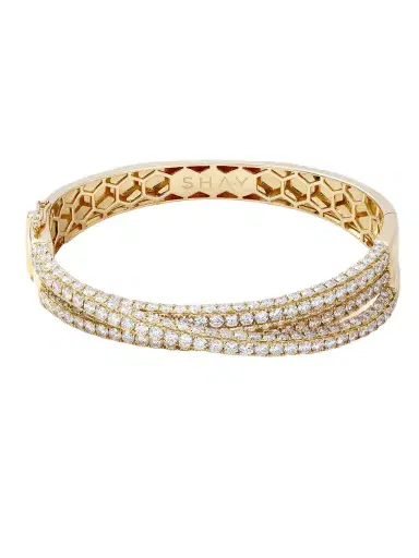 SHAY 18-karat Gold Diamond Bangle | Thumbnail 1 SHAY 18-karat Gold Diamond Bangle | Thumbnail 1