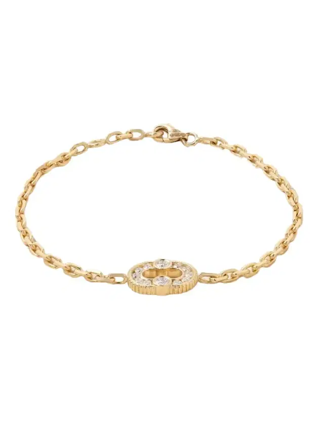 Viltier Magnetic 18-karat Gold Diamond Bracelet