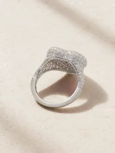 Kamyen Manaal 2.0 18-karat White Gold, Diamond, Ruby And Enamel Ring | Thumbnail 3 Kamyen Manaal 2.0 18-karat White Gold, Diamond, Ruby And Enamel Ring | Thumbnail 3