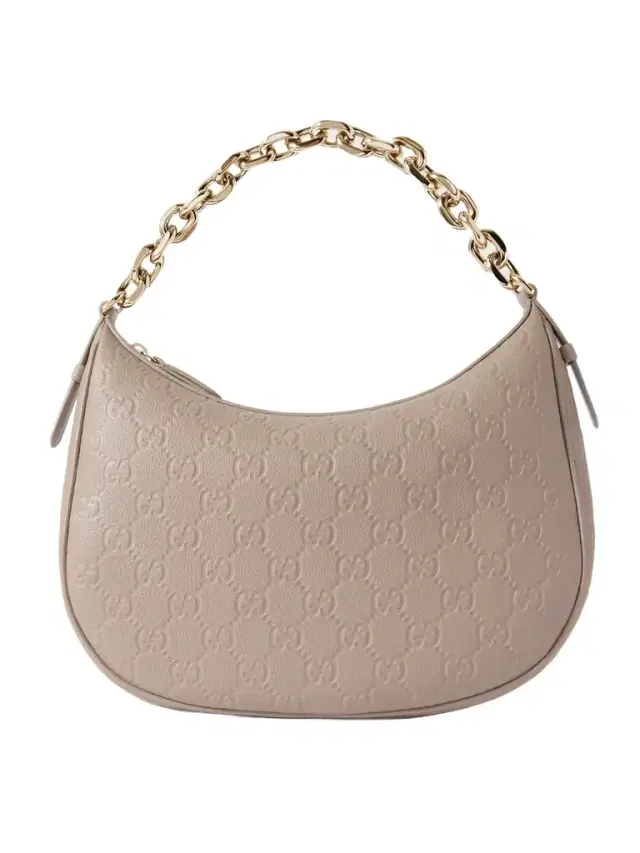 Gg Emblem Medium Logo-debossed Leather Shoulder Bag