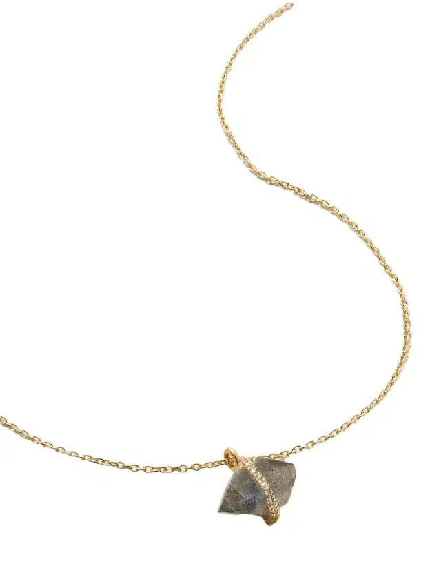 14-karat Recycled Gold, Labradorite And Herkimer Diamond Necklace