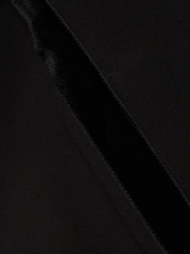 Vince Women's Crepe Velvet-Trim Pants - Black | Thumbnail 7