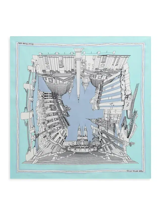 Callas Milano Women's Roma Rome Scarf - Turquoise