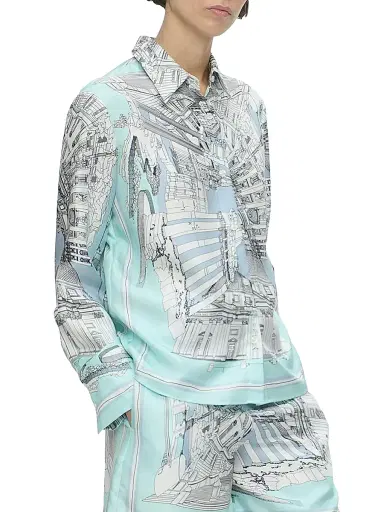 CALLAS MILANO Women's Cameron Rome Scarf Shirt | Thumbnail 3 CALLAS MILANO Women's Cameron Rome Scarf Shirt | Thumbnail 3