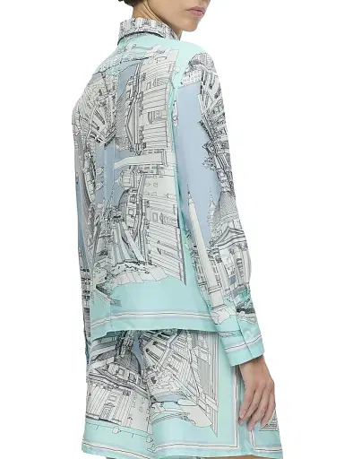 CALLAS MILANO Women's Cameron Rome Scarf Shirt | Thumbnail 4 CALLAS MILANO Women's Cameron Rome Scarf Shirt | Thumbnail 4