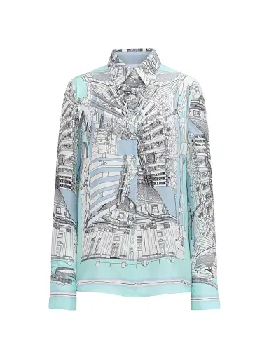 CALLAS MILANO Women's Cameron Rome Scarf Shirt | Thumbnail 1 CALLAS MILANO Women's Cameron Rome Scarf Shirt | Thumbnail 1