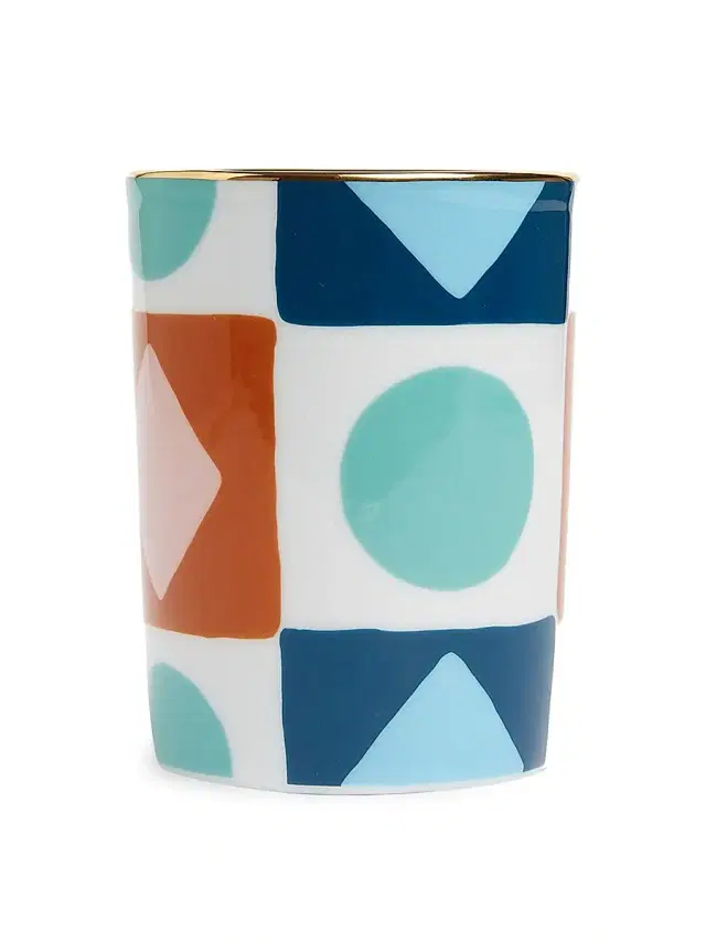 Decorative Cup - Diamond Dots Turquoise