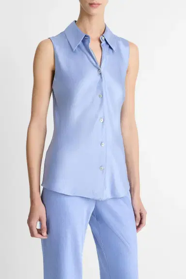 Vince SLEEVELESS BIAS SHIRT | Thumbnail 2